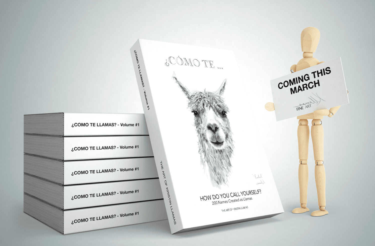 llama art book by nashville artist kristin llamas