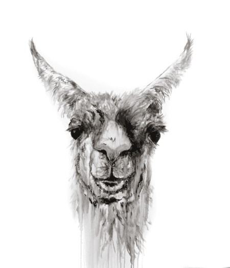 llama wall art nashville artist kristin llamas