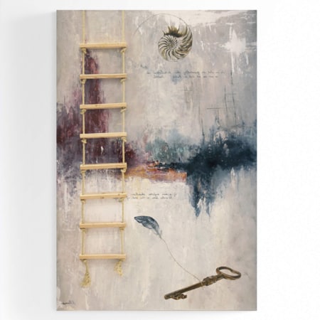 contemporary ladder painting by kristin llamas nashville artist