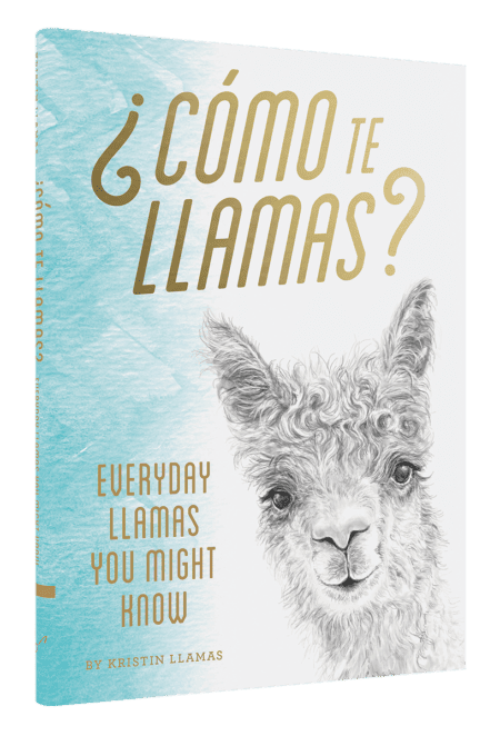 llamas book cover kristin llamas como te llamas