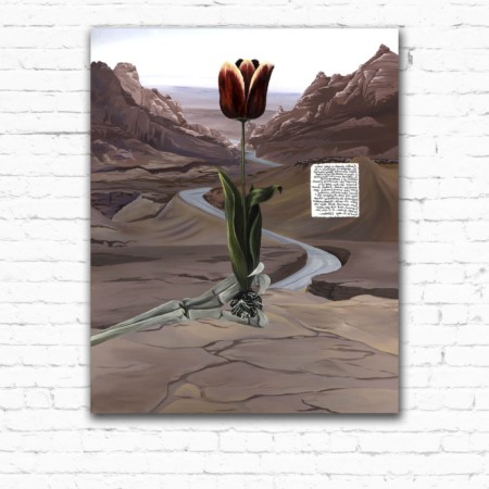 utah painting with tulip by Nashville artist Kristin Llamas