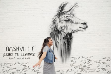 llama mural by Kristin Llamas