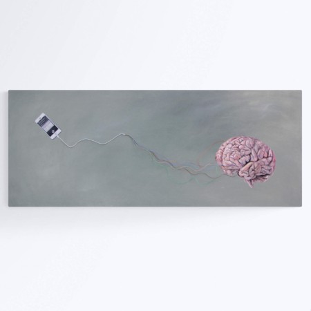 brain painting neurology art wisdom apple phone by nashville artist kristin llamas