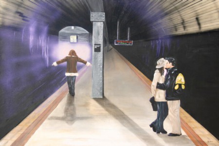 original painting by contemporaryartist Kristin Llamas
