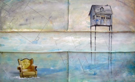 remnants of home painting by artist kristin llamas