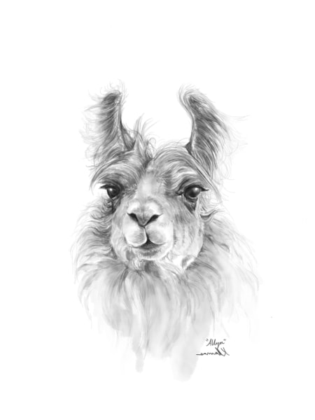 llama painting by nashville artist kristin llamas