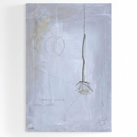 a rose original painting by nashville artist kristin llamas