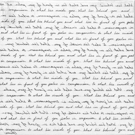 award winning artist kristin llamas mirror writing art